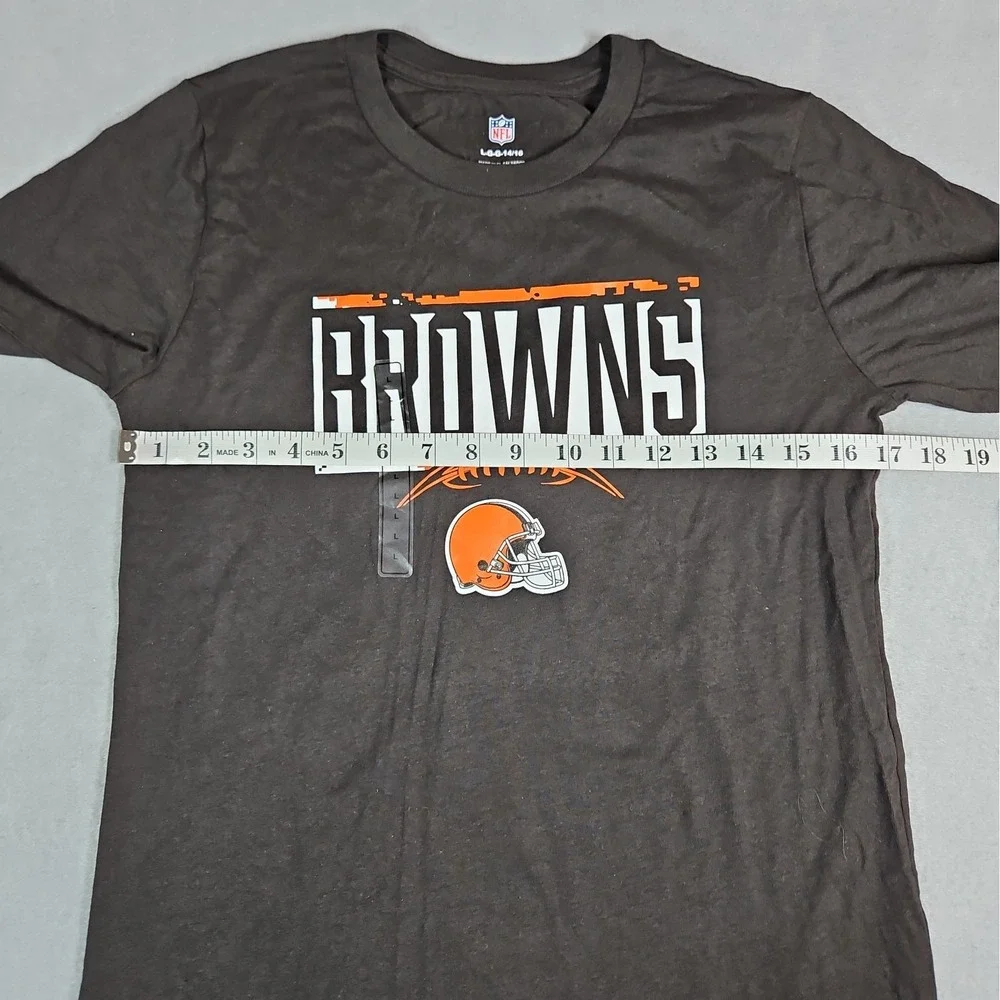 NFL Cleveland Browns Youth Brown Graphic T Shirt Size Large NWT